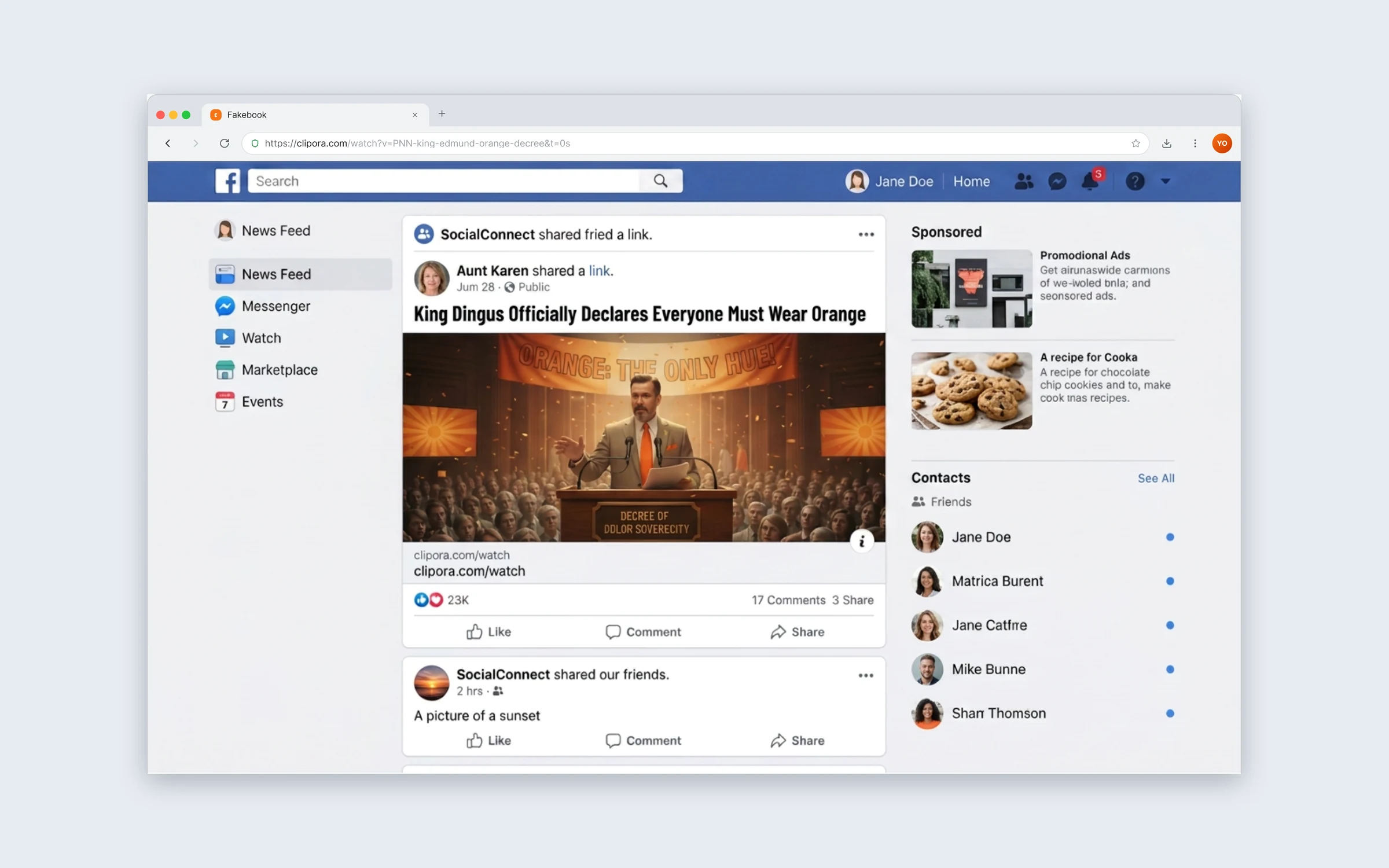 A social feed post that prompts the question: is this real?